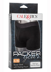 Packer Gear Boxer Brief with Packing Pouch - Black - XLarge/XXLarge