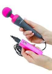 Palmpower Plug and Play Rechargeable Silicone Wand Massager