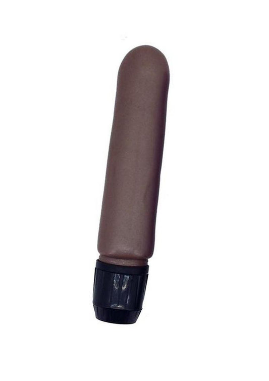 Pearl Shine Smooth Vibrator - Brown - 5in