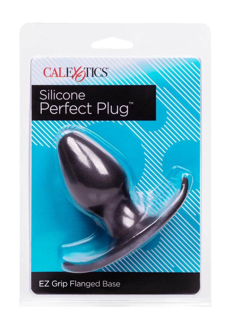 Perfect Plug Silicone Anal Plug - Black - 3.5in