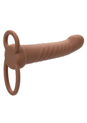 Performance Maxx Rechargeable Silicone Ribbed Dual Penetrator Extender