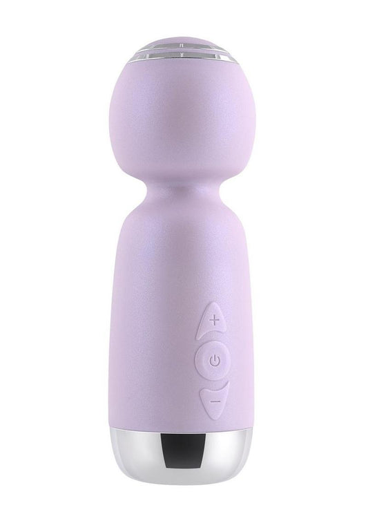 Playboy Royal Mini Rechargeable Silicone Massage Wand - Pink