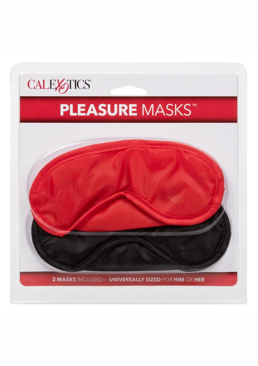 Pleasure Masks - Black/Red - 2 Pack