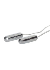 Slim twin bullet vibrator for double stimulation
