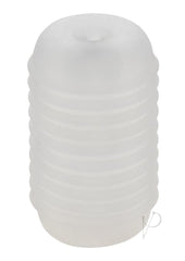 Pop Sock Ribbed Stroker - Clear