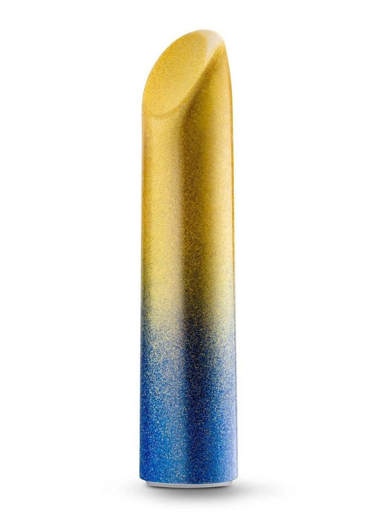 Power Of Love Ukraine Rechargeable Vibrator - Blue/Gold