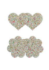 Pretty Pasties Heart and Flower - Glow In The Dark/Multicolor