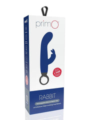 Primo Rabbit Rechargeable Silicone Vibrator - Blue/Navy