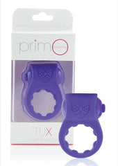 Primo Tux Silicone Vibrating Ring - Purple