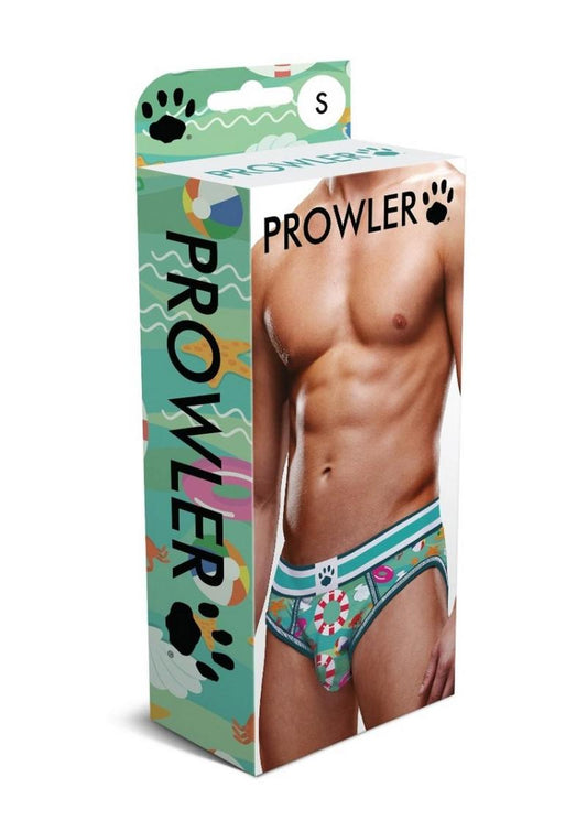 Prowler Beach Brief - Aqua/Green - Medium