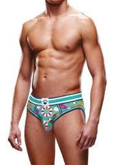 Prowler Beach Open Brief - Aqua/Green - XLarge