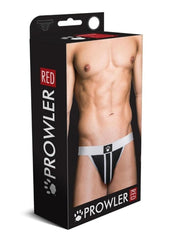 Prowler Red Ass-Less Jock - Black/White - Large