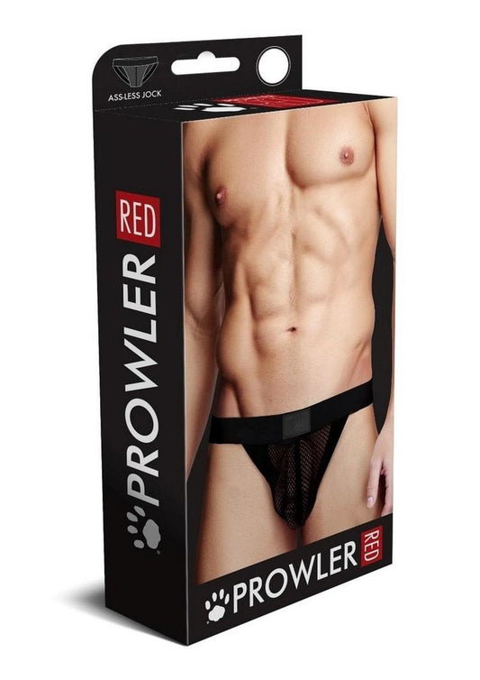 Prowler Red Fishnet Ass-Less Jock - Black - Small