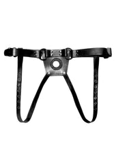 Prowler Leather Dong Harness - Black - Medium