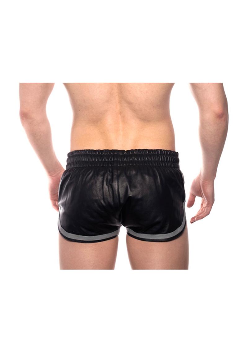 Prowler Red Leather Sport Shorts - Black/Gray/Grey - XLarge