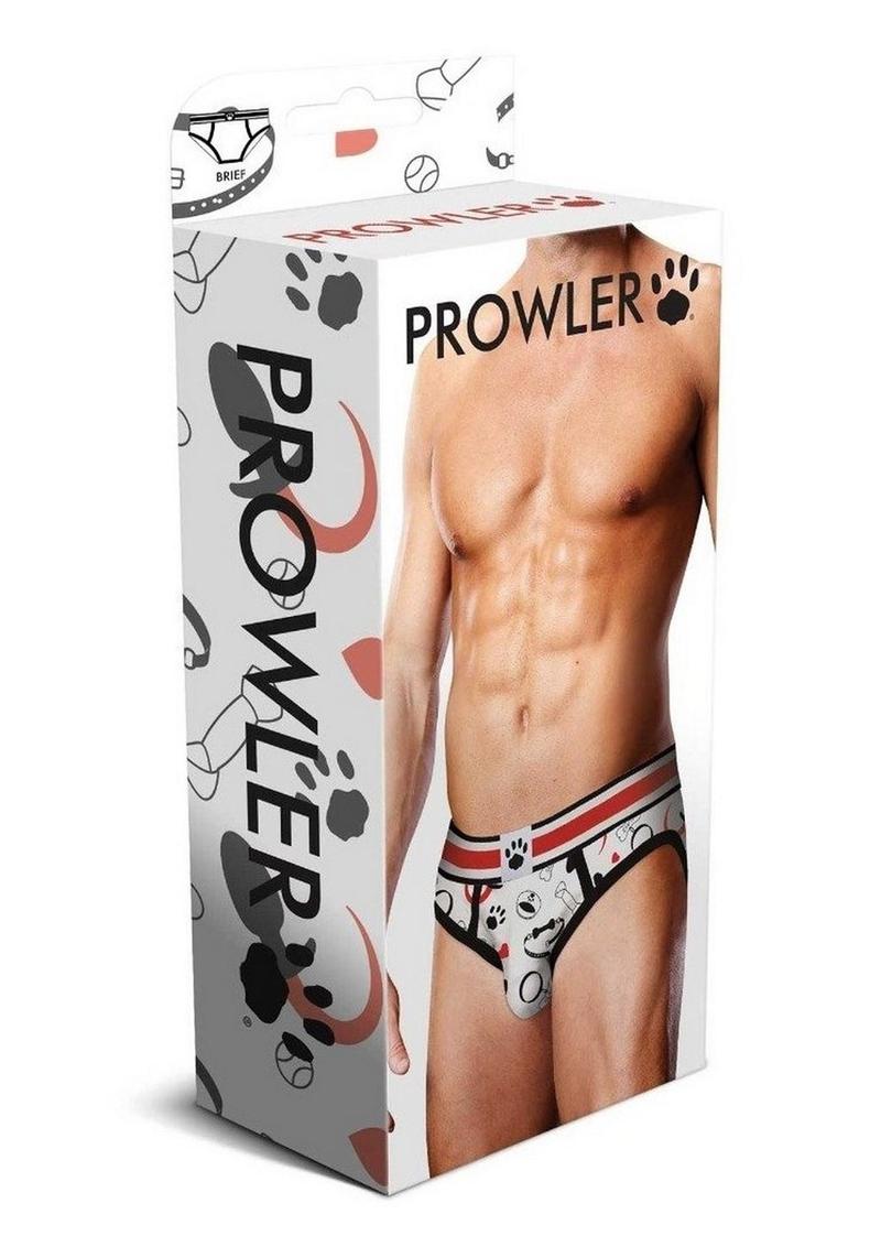 Prowler Puppie Print Brief - Black/White - XSmall