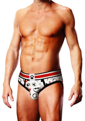 Prowler Puppie Print Brief - Black/White - XXLarge