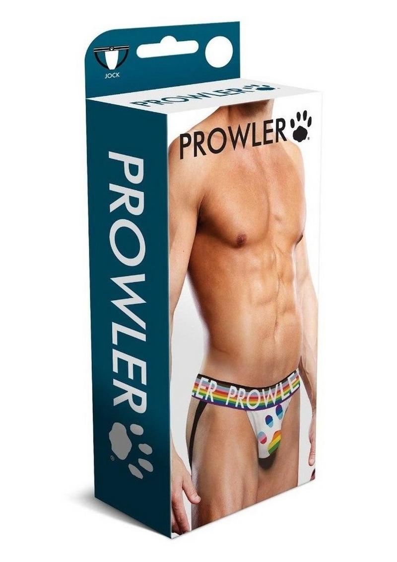 Prowler White Oversized Paw Jock - Multicolor/Rainbow/White - Large