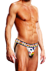 Prowler White Oversized Paw Jock - Multicolor/Rainbow/White - XLarge