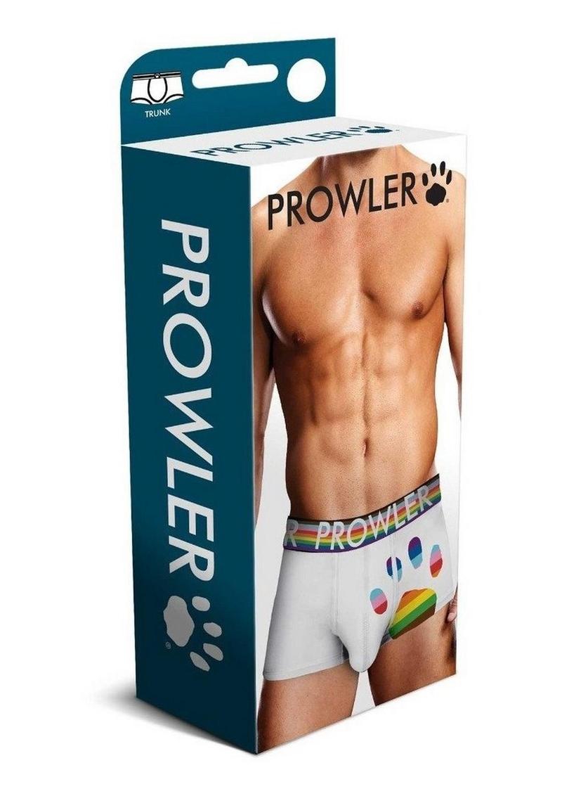 Prowler White Oversized Paw Trunk - Multicolor/Rainbow/White - Small