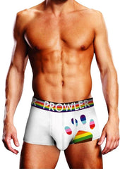 Prowler White Oversized Paw Trunk - Multicolor/Rainbow/White - XLarge