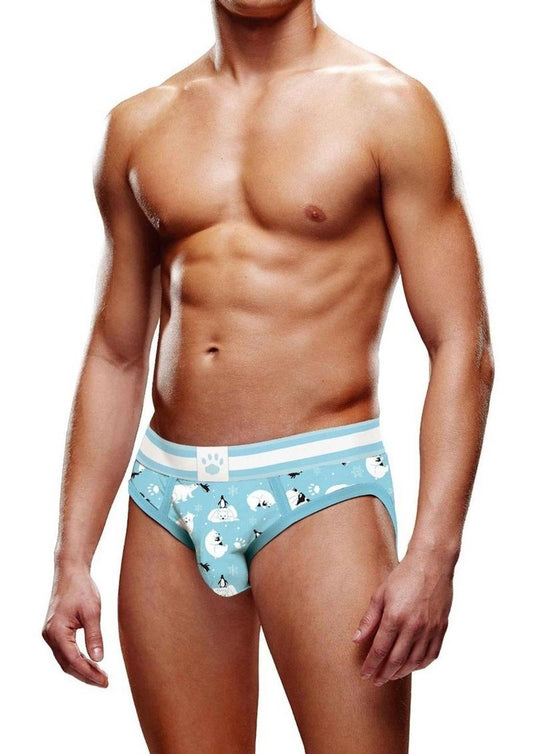 Prowler Winter Animals Brief - Blue/White - XSmall