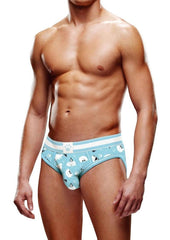 Prowler Winter Animals Open Brief - Blue/White - Small