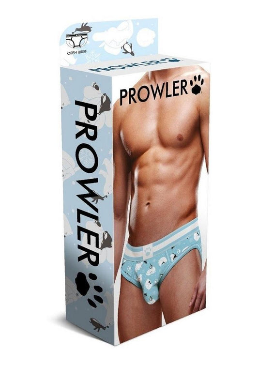 Prowler Winter Animals Open Brief - Blue/White - XSmall