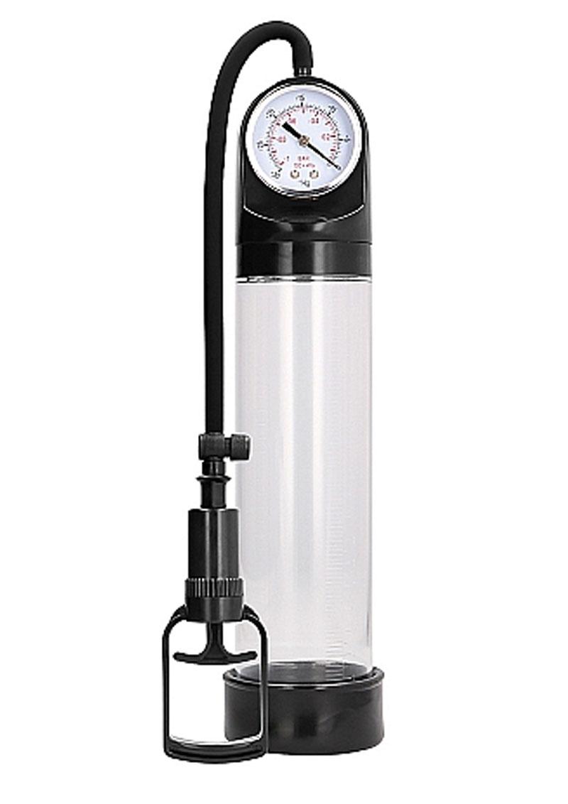 Pumped By Shots Comfort Penis Pump with Advanced Psi Gauge - Clear