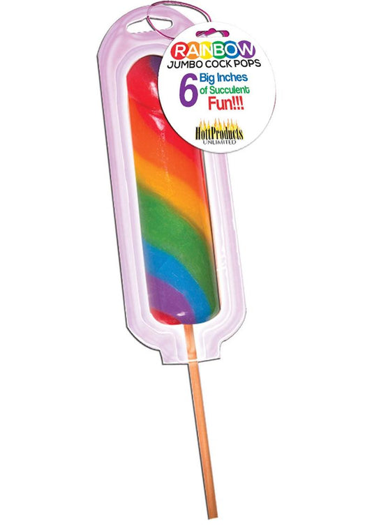 Rainbow Jumbo Cock Lollipop