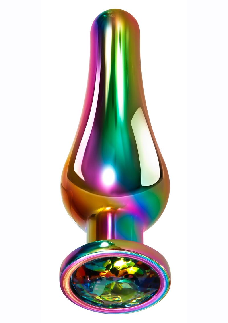 Rainbow Metal Anal Plug Primal Pleasure Rainbow Metal Anal Plug Primal Pleasure