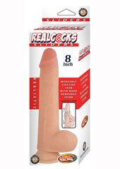 Realcocks Sliders Dildo with Balls - Vanilla - 8in