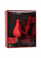 Red Hot Glow Rechargeable Silicone Massager - Red