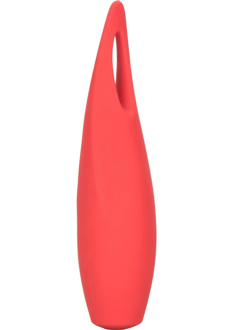 Red Hot Spark USB Rechargeable Silicone Massager Waterproof - Red