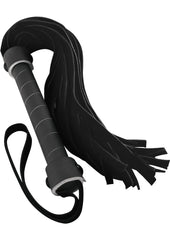 Renegade Bondage Leather Whip - Black