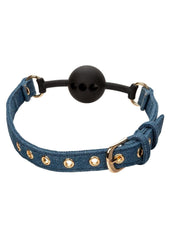 Ride 'Em Premium Denim Collection Ball Gag