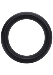Rock Solid The Silicone Collar Cock Ring - Black - Medium