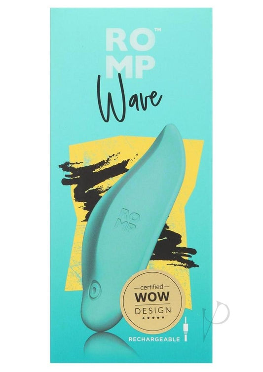 Romp Wave Rechargeable Silicone Clitoral Stimulator - Teal