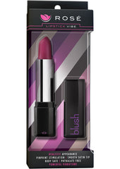 Rose Lipstick Vibrator - Black