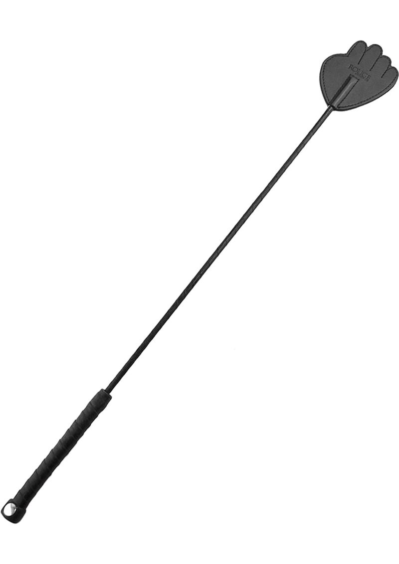 Rouge Fifty Times Hotter Leather Hand Riding Crop - Black