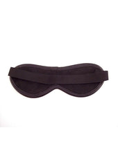 Rouge Leather Blindfold Eye Mask - Black