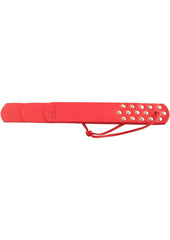 Rouge Leather Three Flap Paddle - Red