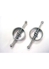 Rouge Metal Adjustable Nipple Clamps - Silver