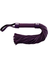 Rouge Short Leather Flogger - Purple