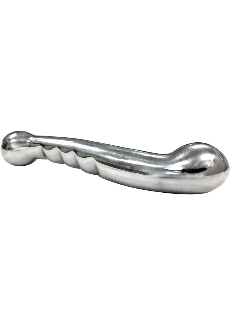 Rouge Stainless Steel Anal Or Vaginal Dildo - Metal - 7in