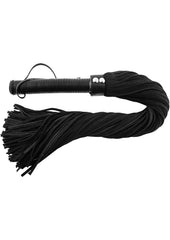 Rouge Suede Flogger with Leather Handle - Black