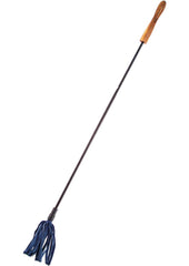 Rouge Wood Handle Riding Crop - Blue