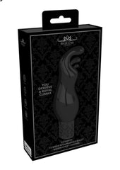 Royal Gems Exquisite Silicone Rechargeable Bullet - Black