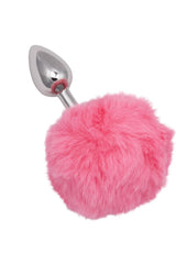 Running Wild Faux Fur Bunny Tail and Metallic Anal Plug