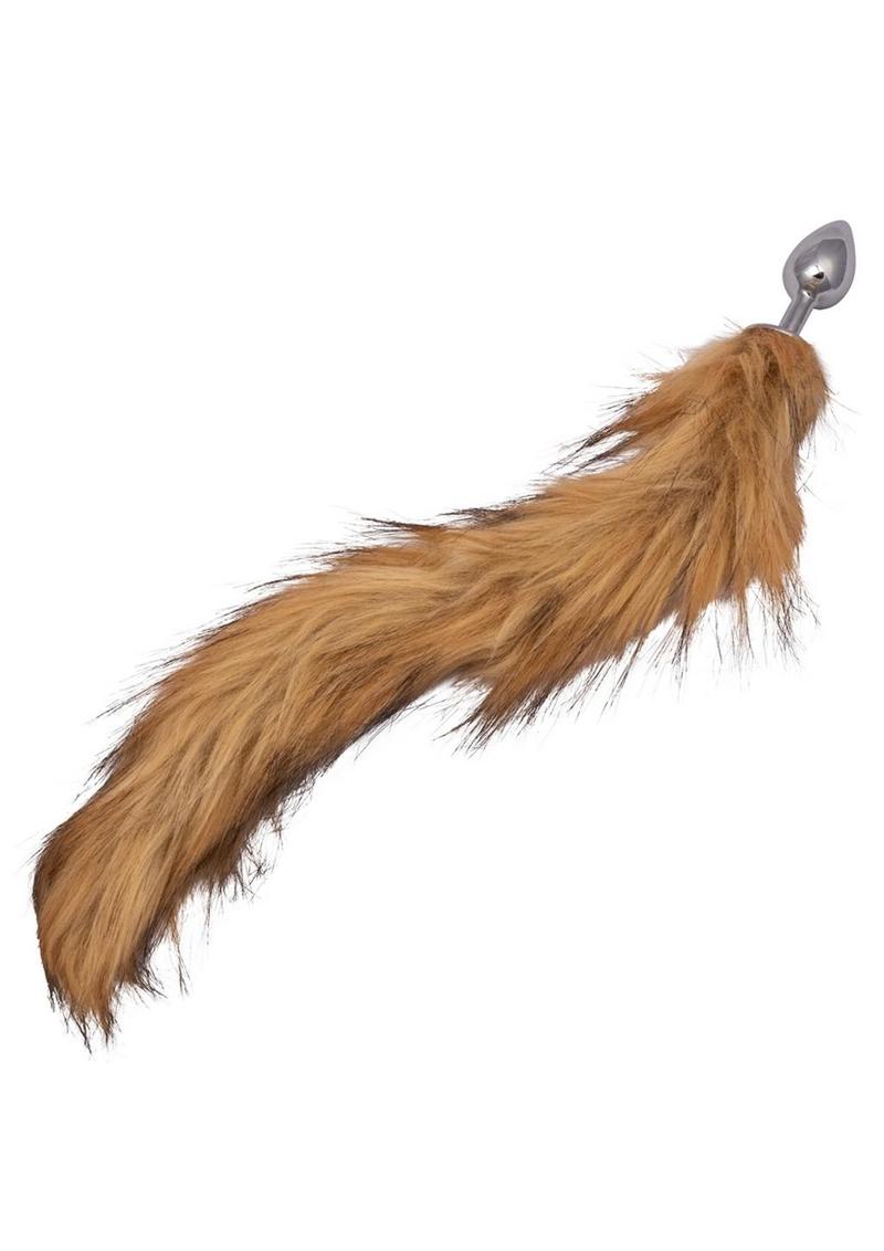 Running Wild Faux Fur Tail and Metallic Anal Plug Primal Pleasure Running Wild Faux Fur Tail and Metallic Anal Plug Primal Pleasure